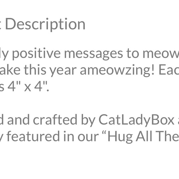 Cat Lady Box Meowtivational Cork Coasters NIP - Picture 7 of 7